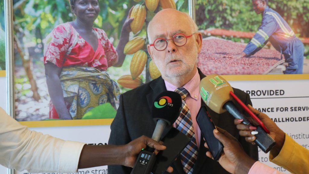 Jeroen Verheul, Dutch Ambassador in Ghana provides his remarks about the cocoa programme