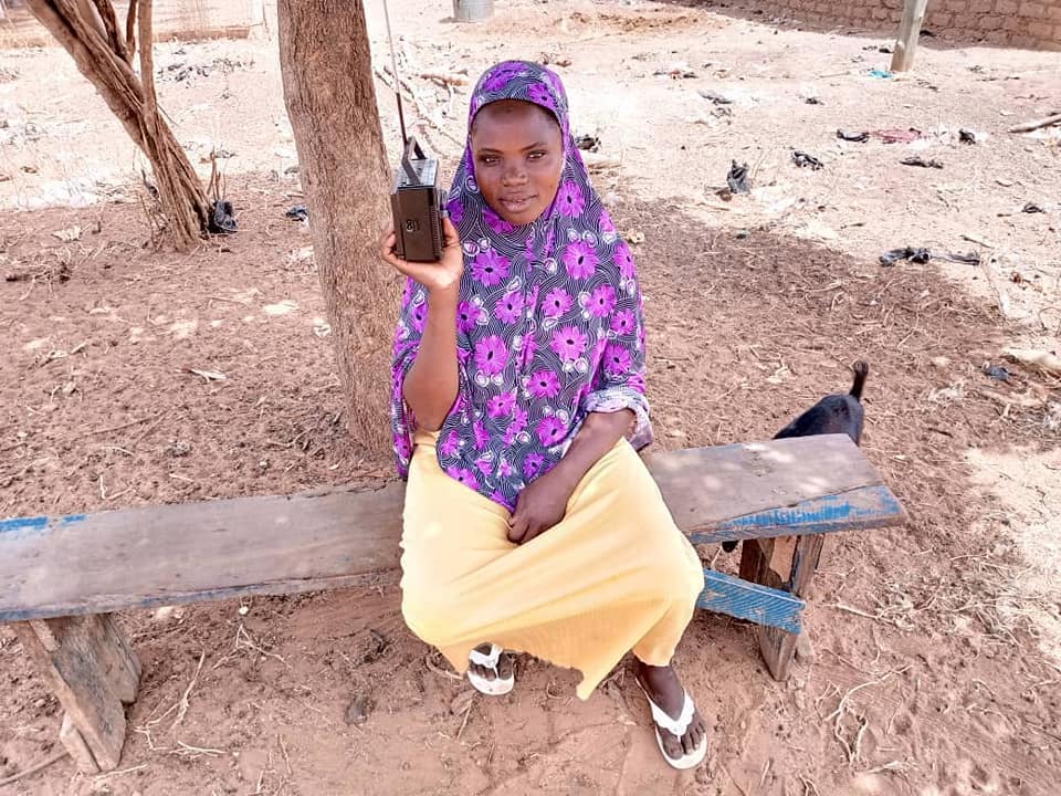 Listening to the shea nut programme in northern Ghana