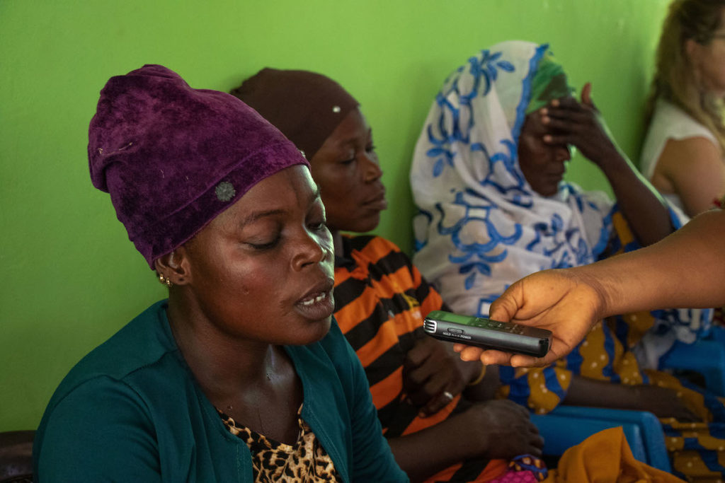 recording of the shea nut programme in northern Ghana