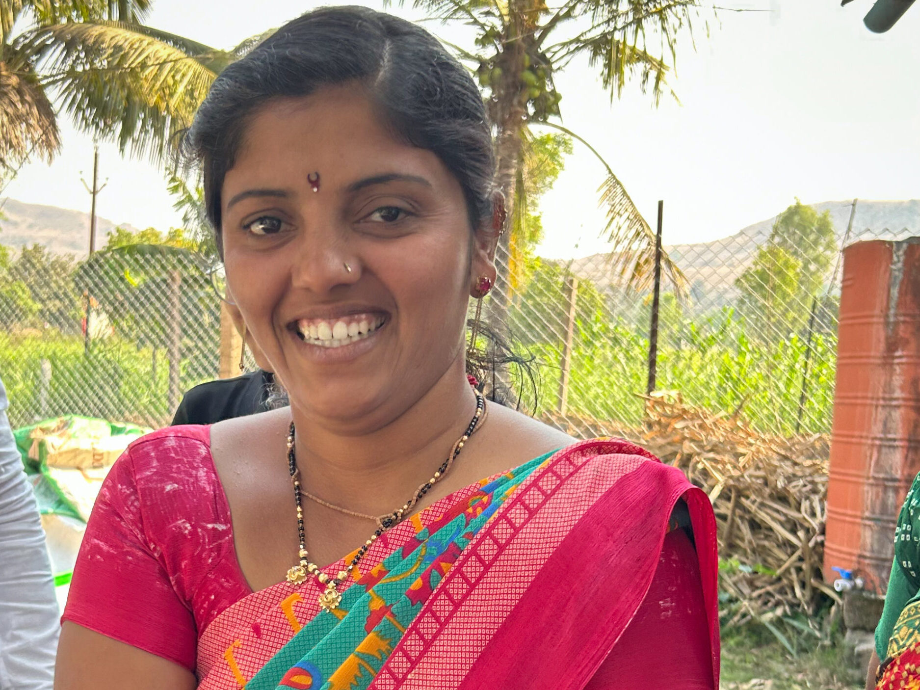 Swati Sanjay Pavale is a small-scale sugarcane farmer in the Maharashtra region of India