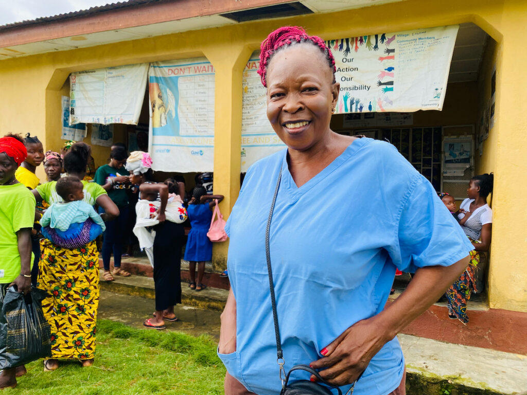 Mary Lamin, a community health officer at the Kenema district