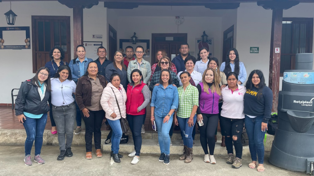 women coffee farmers from Colombia and Honduras