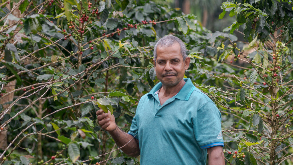 Jeremias Gomez Repero, coffee farmer in Colombia