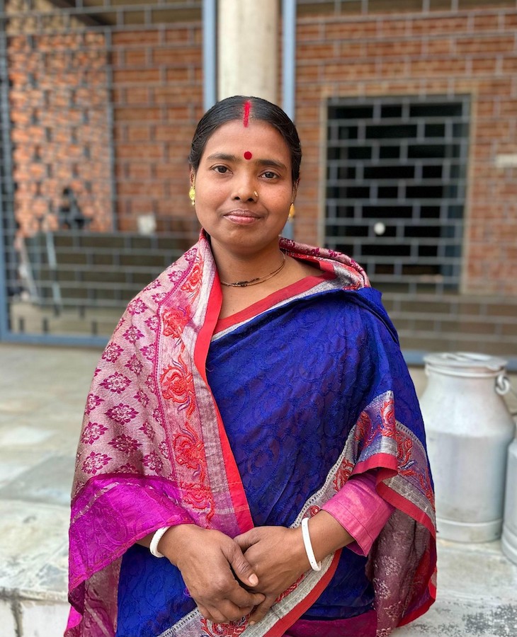 Archana Rani is a participant in a dairy programme in Bangladesh
