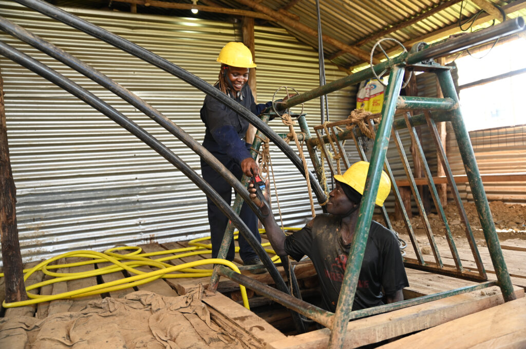 Miners WORKING AT Osiri mining site, Migori County, Kenya