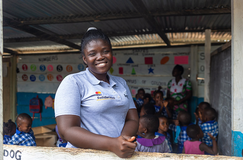 Abigail Oblie at her daycare centre