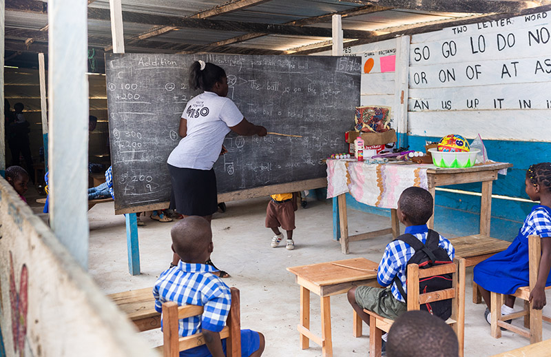 Abigail Oblie at her daycare centre