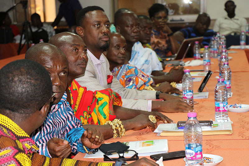 Representatives of the Sefwi Wiawso Traditional Council at the roundtable