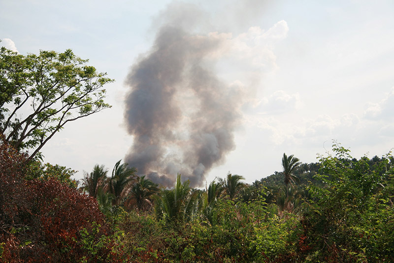 Land burning, Brazil